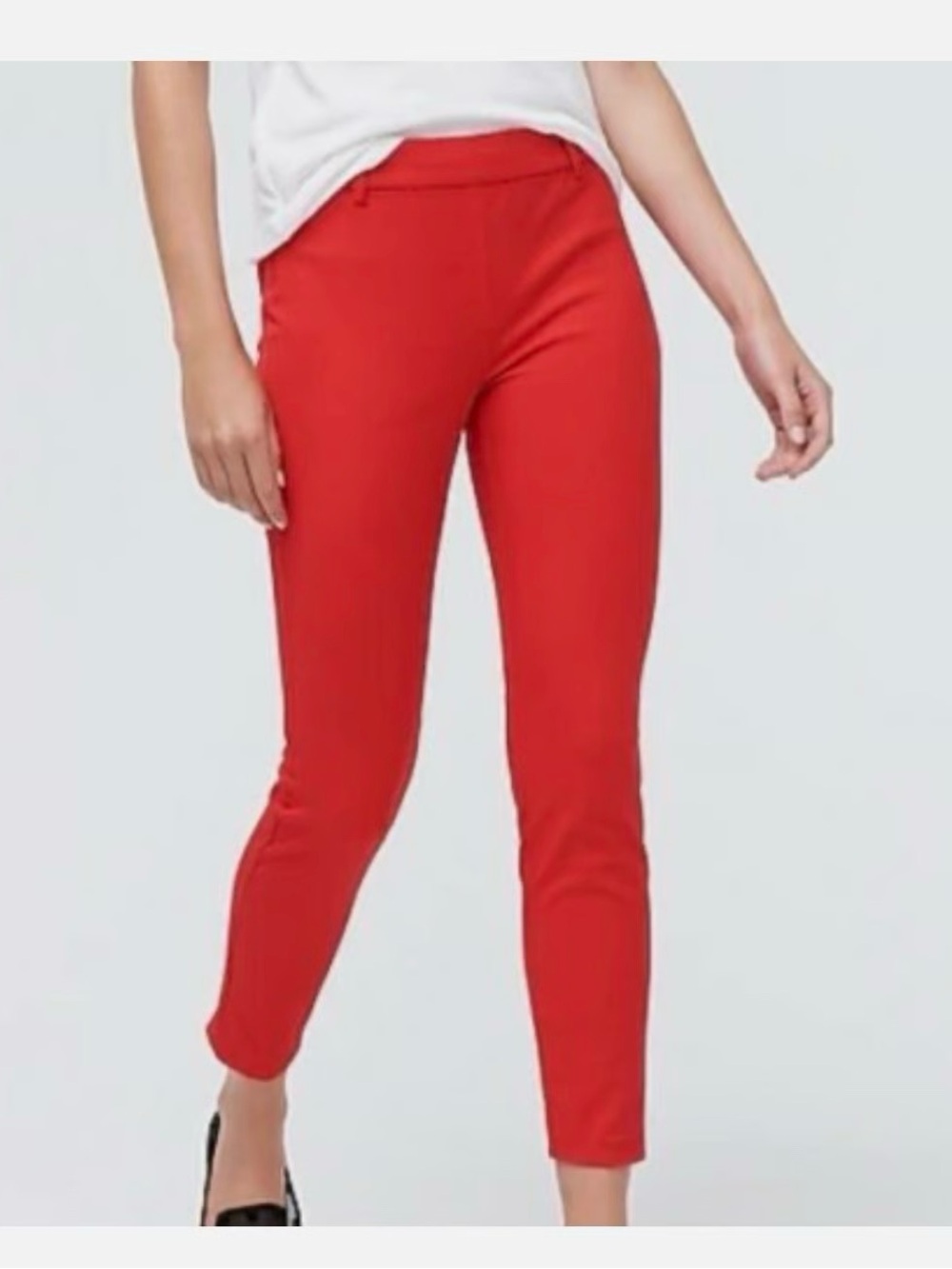 J.Crew Winnie red ankle pant preppy office business casual career size 6